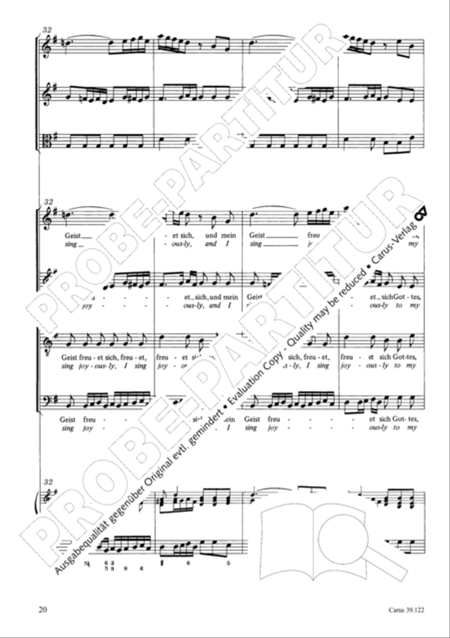 All my spirit exalts (With my spirit I praise the Lord) 4-Part scores gallery preview page 21