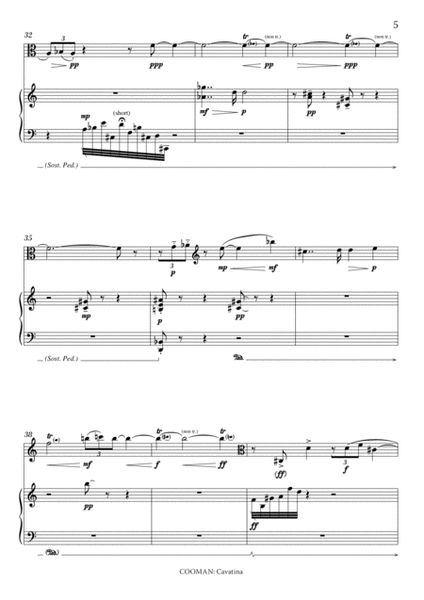 Carson Cooman : Cavatina (2008) for viola and piano