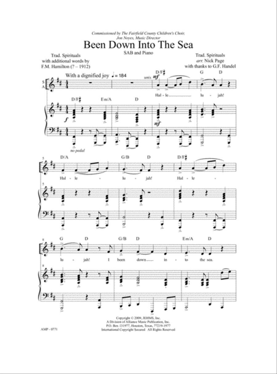 Been Down to the Sea Been Down to the Sea 3-Part scores gallery preview page 2