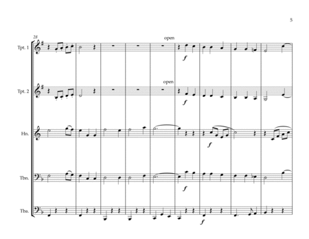 Aruban Territorial Anthem for Brass Quintet MFAO World National Anthem Series image number null