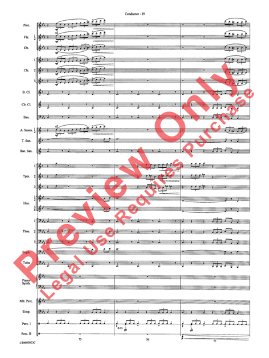 Symphonic Suite from Star Wars: Episode III Revenge of the Sith Concert Band scores gallery preview page 22