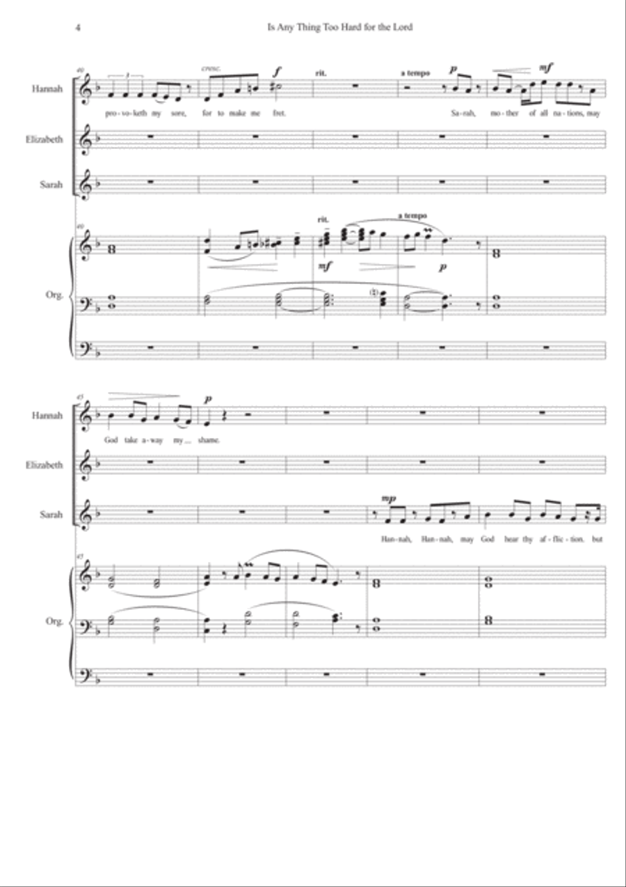 Is Any Thing Too Hard for the Lord SSA scores gallery preview page 5