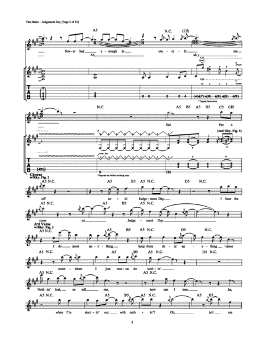Judgement Day Electric Guitar scores gallery preview page 5