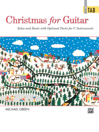 Book cover for Christmas for Guitar In TAB