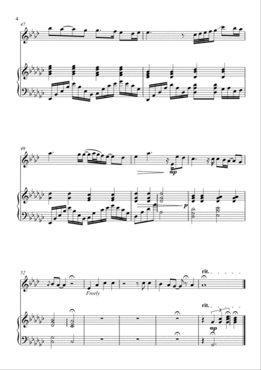 You Raise Me Up Trumpet Solo scores gallery preview page 4