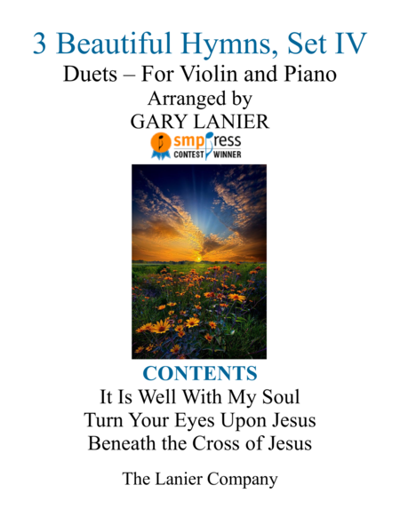 Gary Lanier: 3 BEAUTIFUL HYMNS, Set IV (Duets for Violin & Piano) image number null