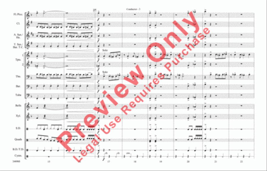 Batman Theme (from the TV Series) Marching Band scores gallery preview page 4