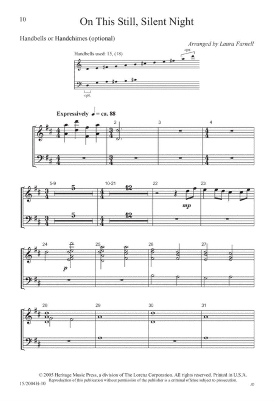 On This Still, Silent Night 2-Part scores gallery preview page 10