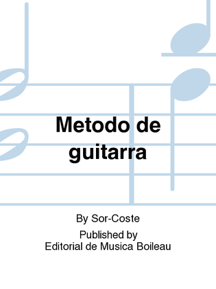 Book cover for Metodo de guitarra