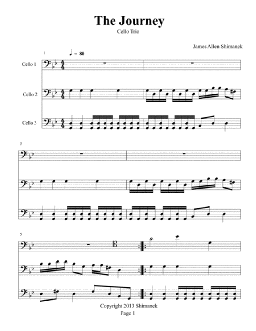 The Journey The Journey String Trio scores gallery preview page 2