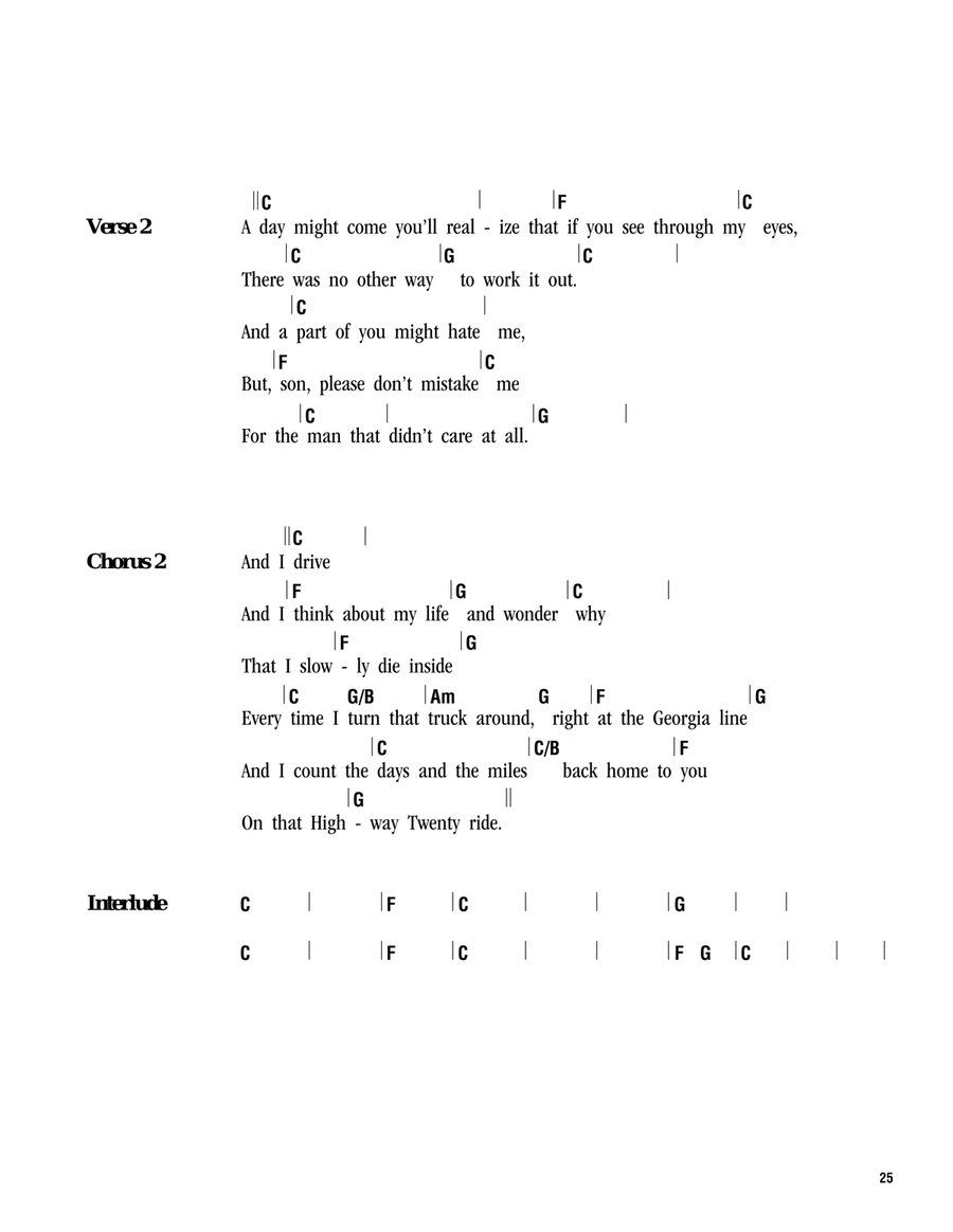 Highway 20 Ride Acoustic Guitar scores gallery preview page 2
