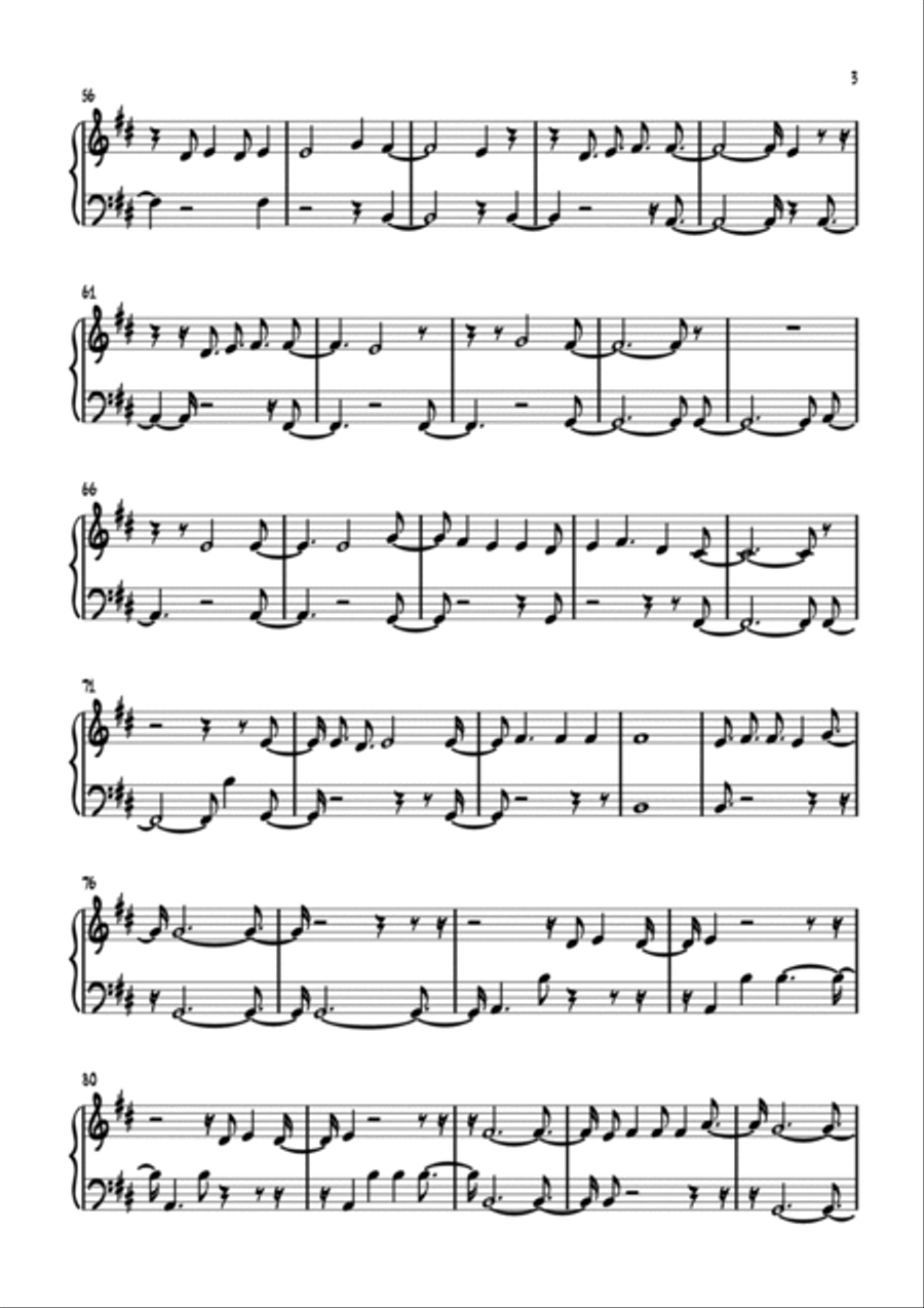 The Fire Inside Piano Solo scores gallery preview page 3