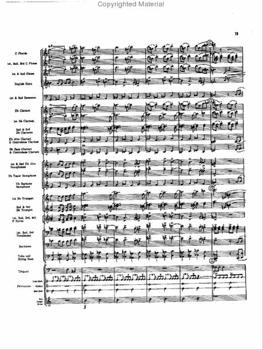 Caccia and Chorale Concert Band scores gallery preview page 18