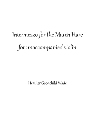 Book cover for Intermezzo for the March Hare