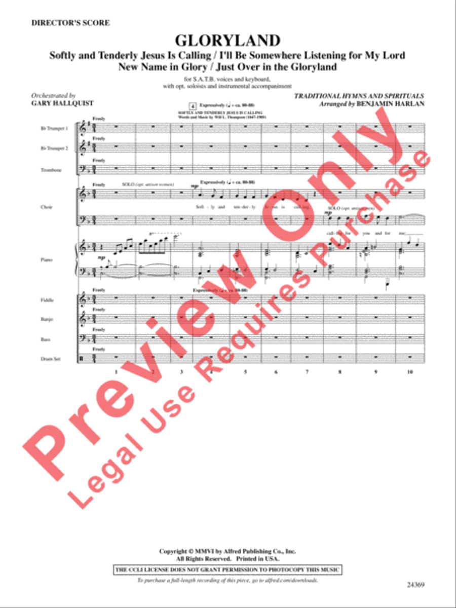 Gloryland Choir scores gallery preview page 2