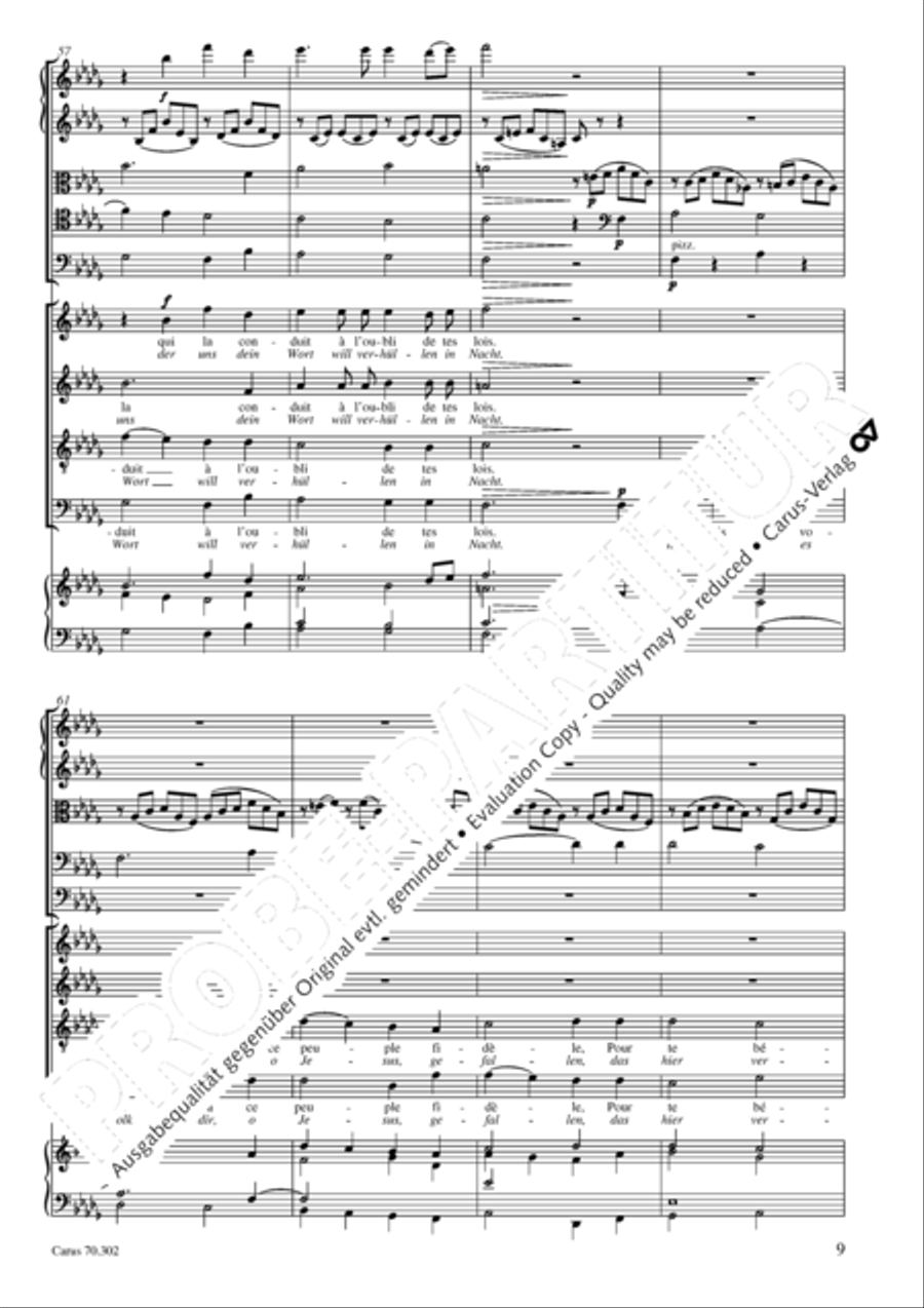 Cantique de Jean Racine (Lobgesang des Jean Racine) 4-Part scores gallery preview page 10