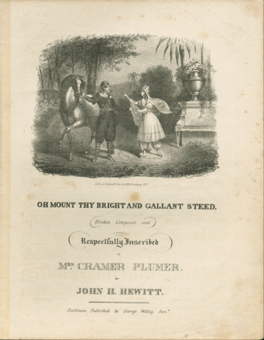 Oh! mount thy bright and gallant steed Voice scores gallery preview page 1