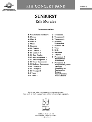 Book cover for Sunburst: Score
