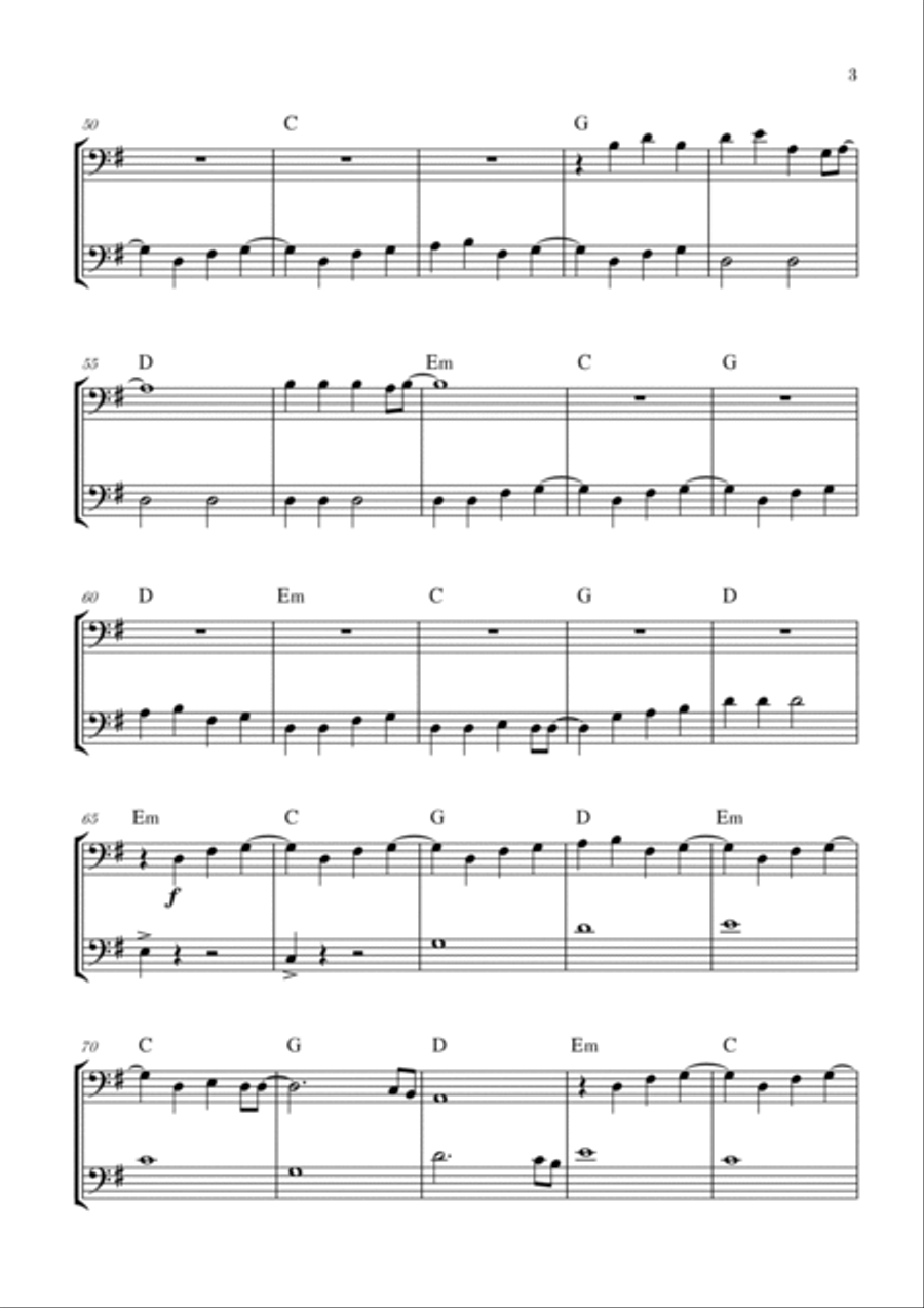 Love Is Gone Love Is Gone Trombone Duet scores gallery preview page 3