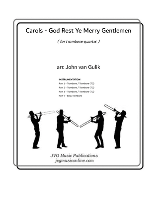 God Rest Ye Merry Gentlemen - Carols - Trombone Quartet
