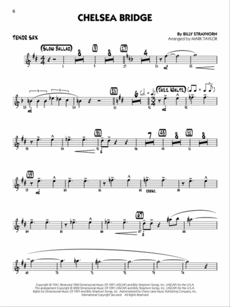 Duke Ellington - Tenor Sax Big Band scores gallery preview page 4