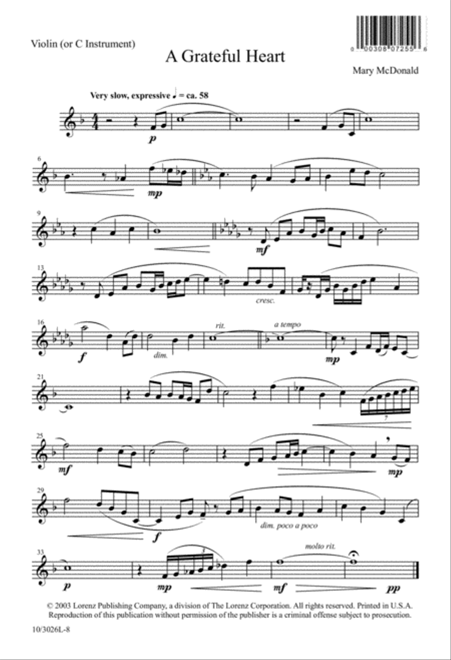 A Grateful Heart 4-Part scores gallery preview page 8
