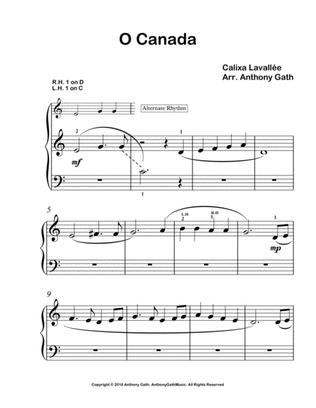 Book cover for O Canada - National Anthem of Canada (very easy piano)