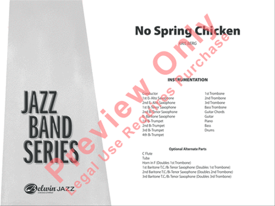 No Spring Chicken Jazz Ensemble scores gallery preview page 2