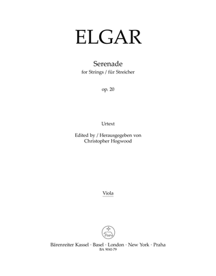 Book cover for Serenade for Strings and Winds op. 20