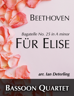 Book cover for Für Elise (for Bassoon Quartet)