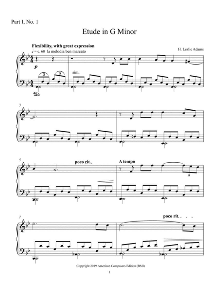 [Adams] 26 Etudes for Solo Piano, Vol. 1