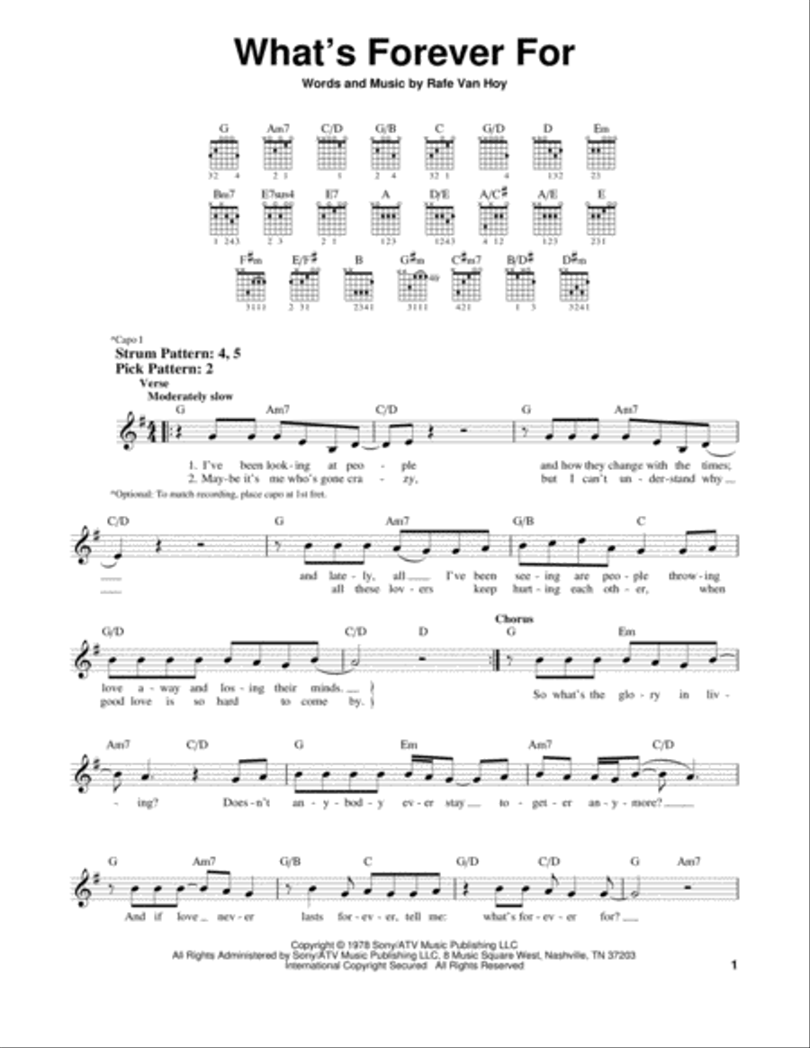 What's Forever For Electric Guitar scores gallery preview page 1