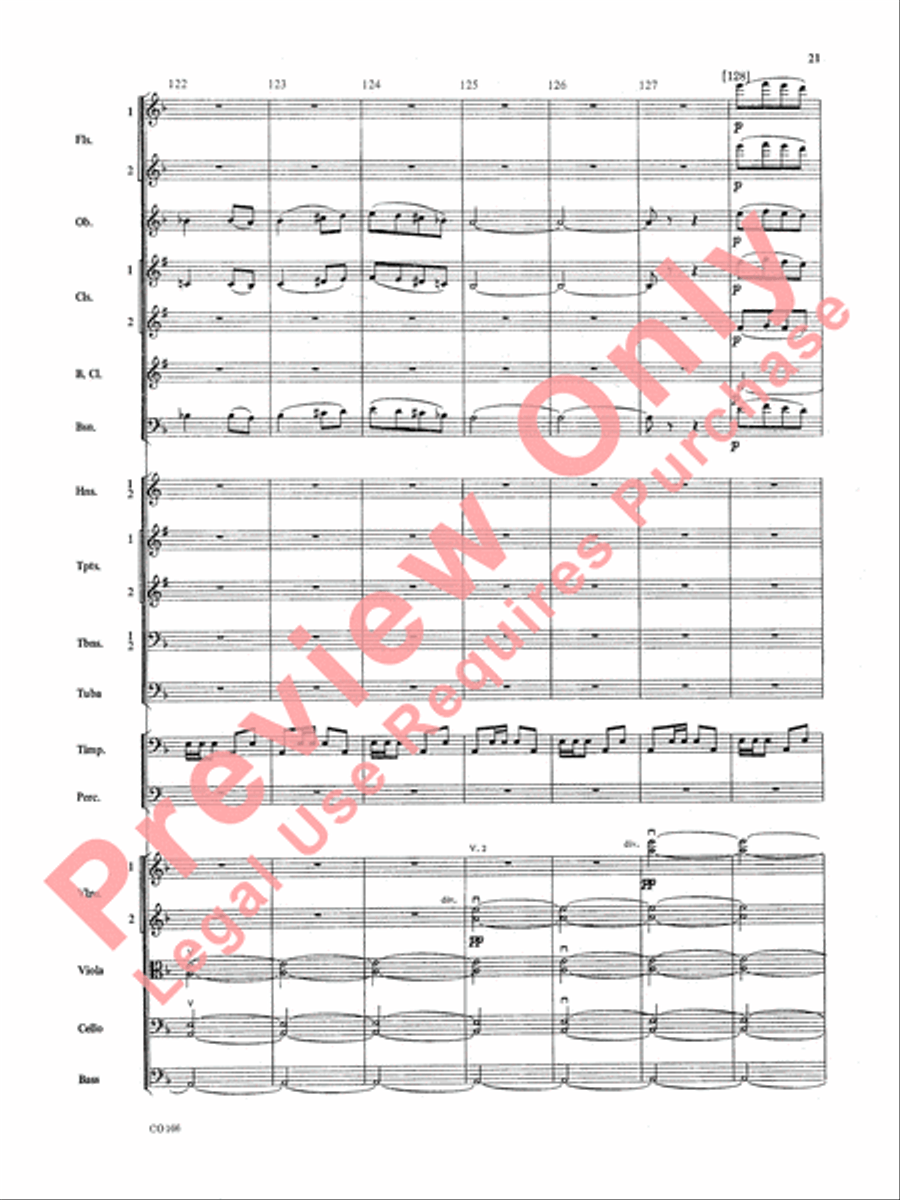 Bacchanale from Samson & Delilah (Score Only) Full Orchestra scores gallery preview page 24