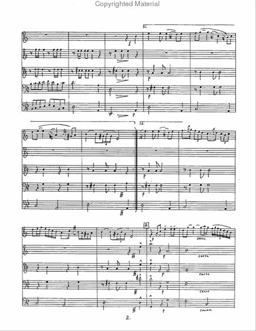 La Virgen De La Macarena for Brass Quintet Brass Quintet scores gallery preview page 4