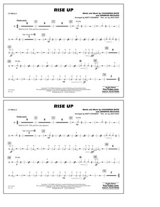 Rise Up (arr. Matt Conaway) - Cymbals