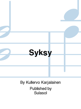 Book cover for Syksy