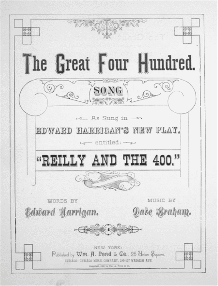 The Great Four Hundred. Song Voice scores gallery preview page 1