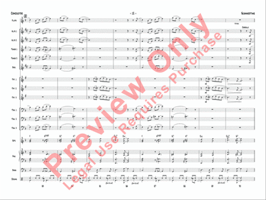 Summertime (score only) Jazz Ensemble scores gallery preview page 15