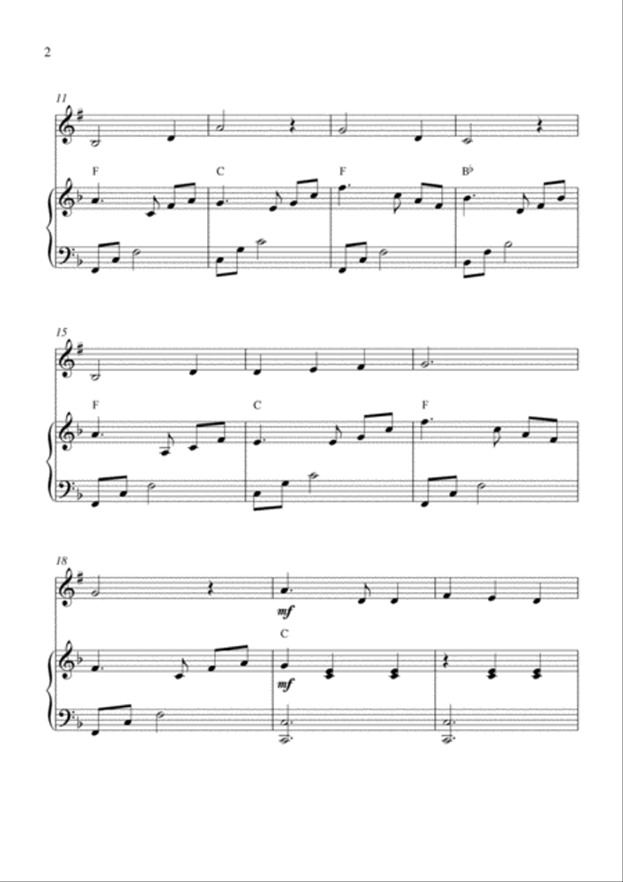 Edelweiss Trumpet Solo scores gallery preview page 2