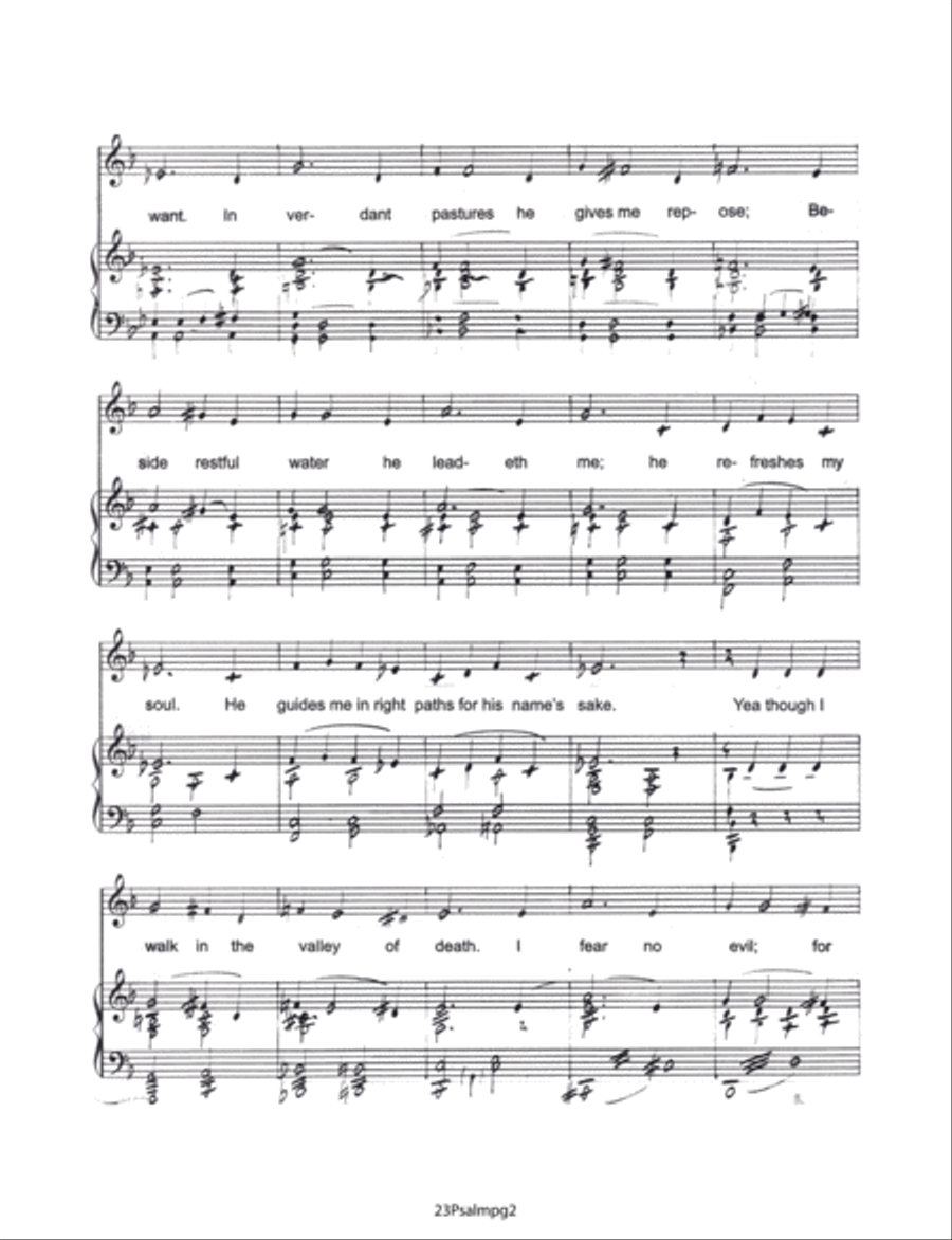 The 23rd Psalm Revival Choir scores gallery preview page 3
