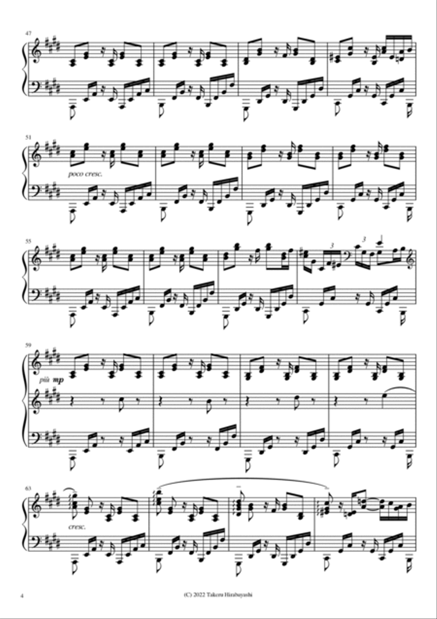 Take The Rapid Train Piano Solo scores gallery preview page 4