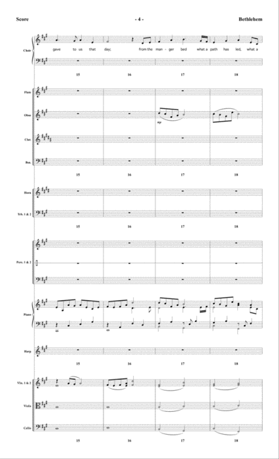 Bethlehem Orchestra scores gallery preview page 5