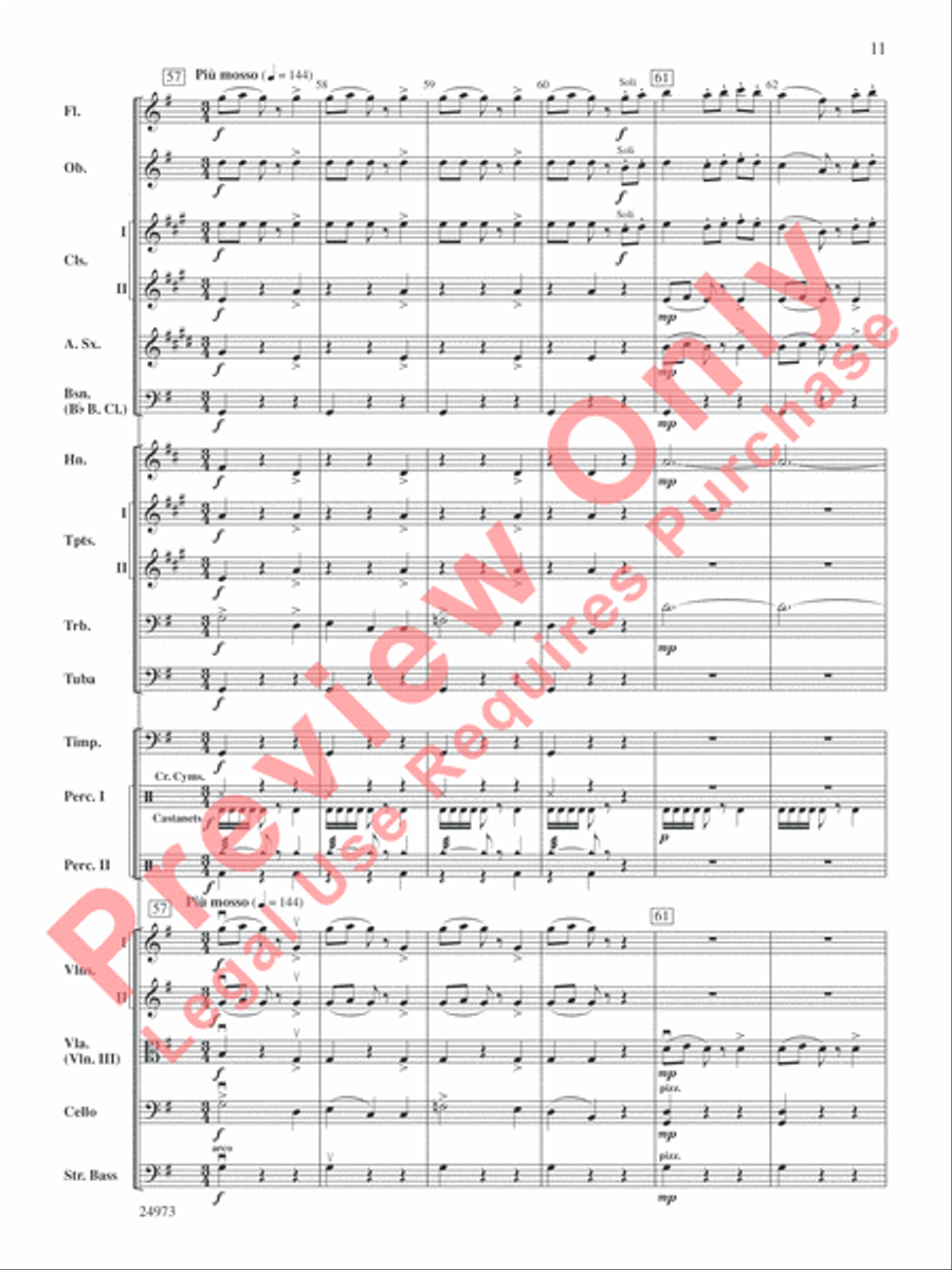 Capriccio Espagnol Full Orchestra scores gallery preview page 12