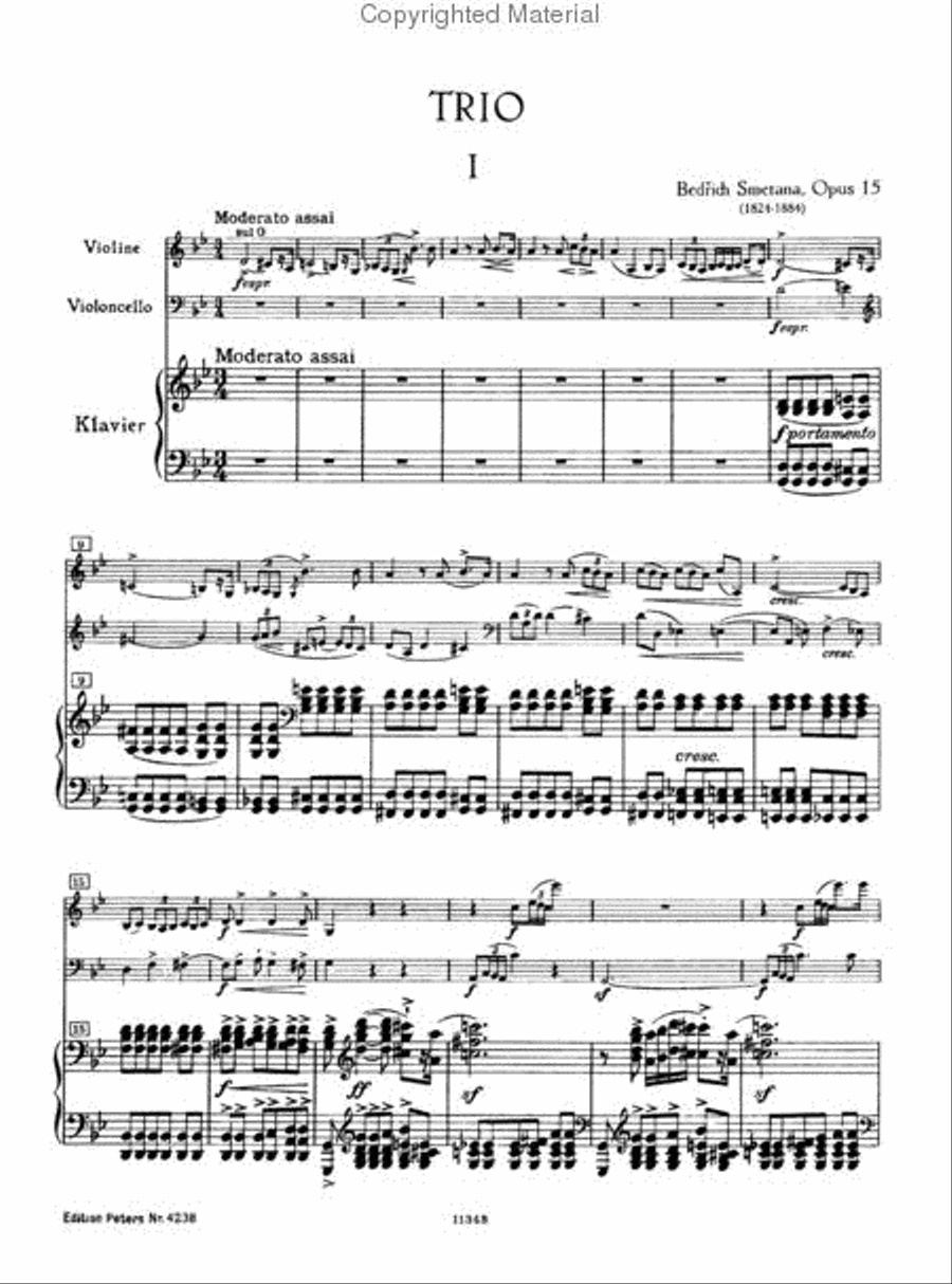 Trio, Op. 15 Trio, Op. 15 Piano Trio scores gallery preview page 2