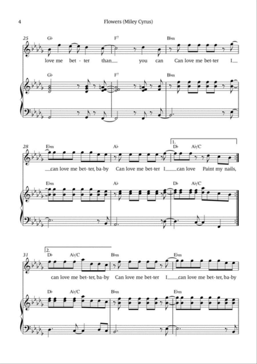 Flowers Voice scores gallery preview page 4