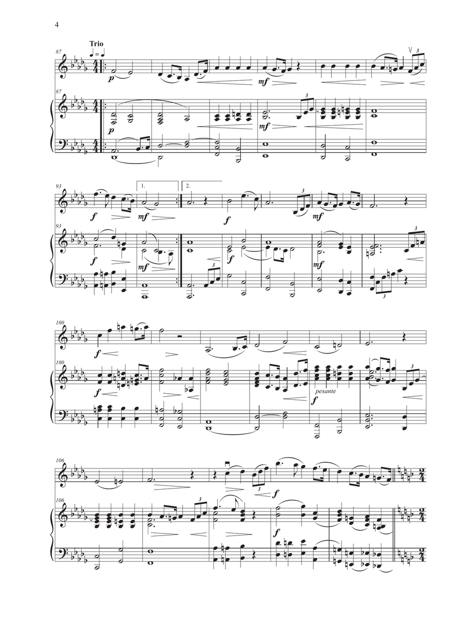 Intåg i Sommarhagen - violin & piano Violin scores gallery preview page 4