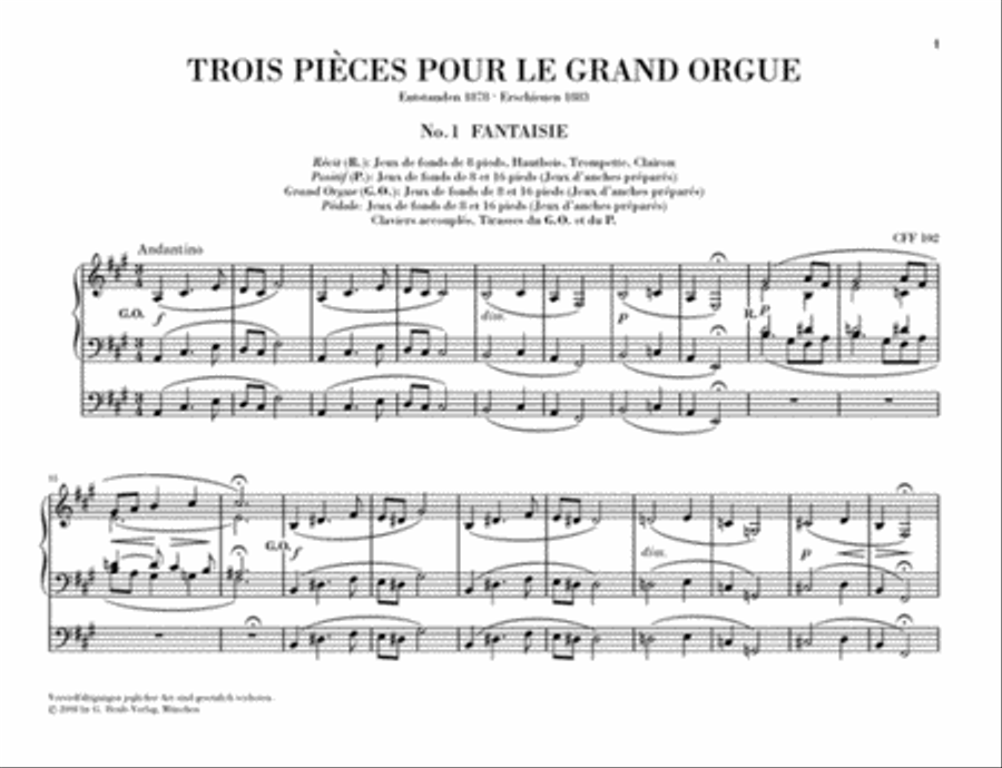 3 Pieces for the Grand Organ Organ scores gallery preview page 2