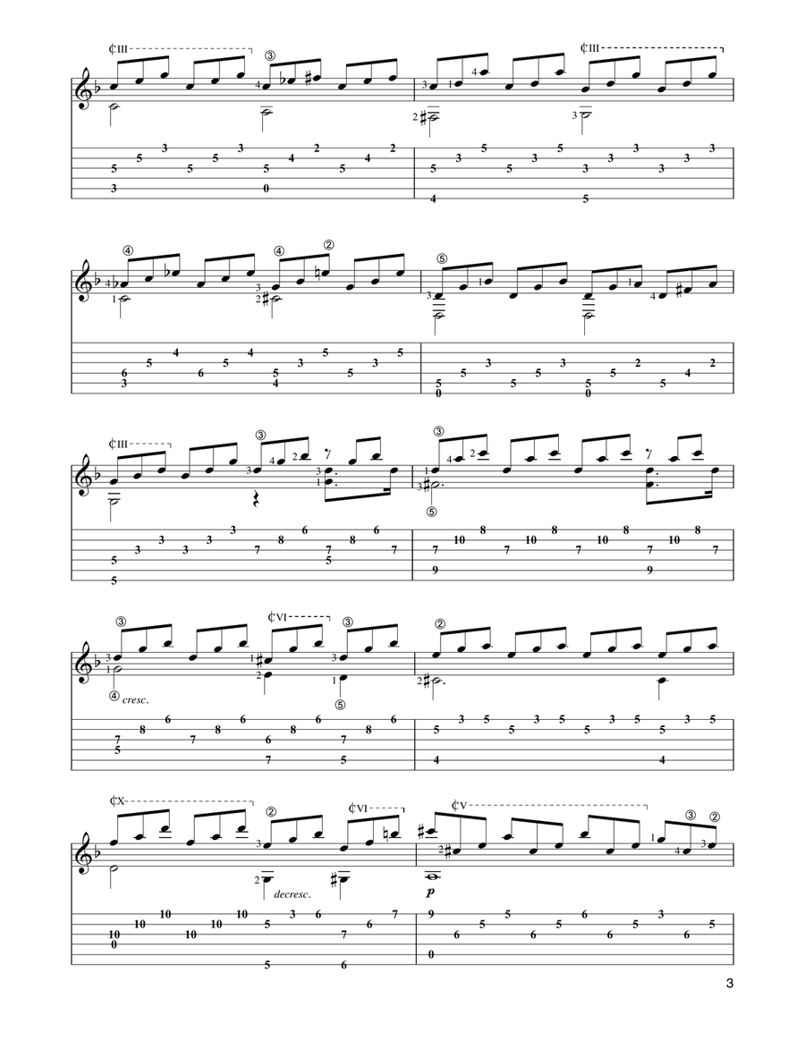 Moonlight Sonata Moonlight Sonata Acoustic Guitar scores gallery preview page 3