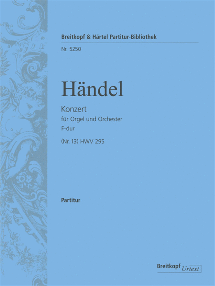 Organ Concerto (No. 13) in F major HWV 295 Orchestra scores gallery preview page 1