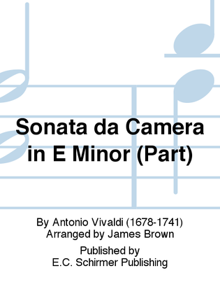 Sonata da Camera in E Minor (Violin I Part)